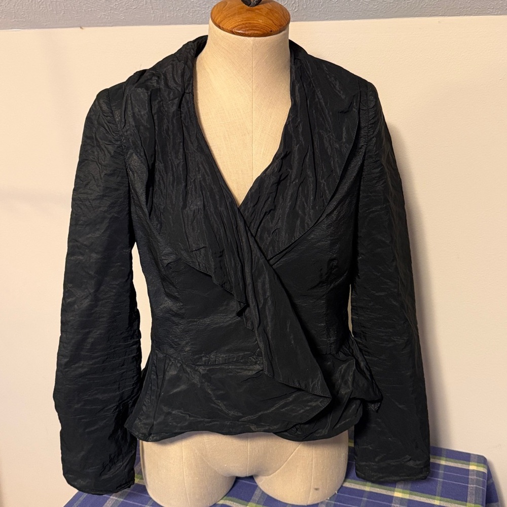 RED Valentino metallic black jacket - size 40